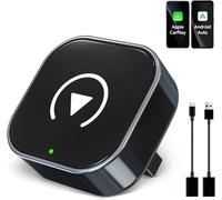 2026 Upgraded Wireless CarPlay Adapter,Effortlessly Convert Wired to Wireless CarPlay,Suitable for cars with carplay,Compatible with iPhone iOS 10+ & Android Auto,Mini&Stable Car Play Wireless Adapter