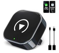 2025 Upgraded Wireless CarPlay Adapter,Effortlessly Convert Wired to Wireless CarPlay,Suitable for cars with carplay,Compatible with iPhone iOS 10+ & Android Auto,Mini&Stable Car Play Wireless Adapter