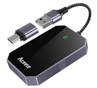 2025 Upgraded Wireless CarPlay Adapter for iPhone, Plug and Play & Fast Connection, Aluminum Frame Tempered Glass USB CarPlay Dongle Stick Compatible with Apple iOS 10+ (Android Not Supported)