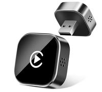 2025 Upgraded Wireless CarPlay & Android Auto Adapter, 2 in 1 Mini Small Size Wired CarPlay to Wireless for iPhone USB & Type-C, Plug and Play, Stable Control & No Delay iOS 10+ Android