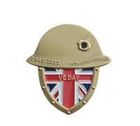 2025 VE Day 80th Anniversary Pin Badge Brooch Decorations Veteran Gifts Memorabilia
