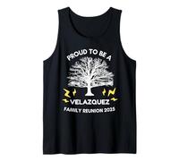2025 Velazquez Family Reunion Gathering Family Tree Matching Tank Top