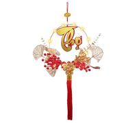 2025 Vietnamese Lunar New Year Decoration | Lighted Year Of The Snake Hangable Decor,3D Tassel Ornament 2025 Chinese Spring Festival Lunar New Pendant for Walls