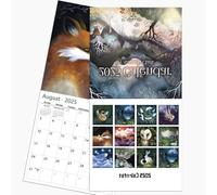 2025 Wall Calendar 12 Months, Fairy Tail Themed Monthly Planner Wall Calendar 2025, 11 x 11 Inch Family Planner Organiser Calendar, Decorative Vertical Wall Calendar for Home