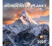 2025 Wall Calendar,Calendar 2025, January 2025 - December 2025, Wall Calendar Wonders of Planet, 12" x 24" Opened,Full Page Months Thick & Sturdy Paper for Gift Perfect Calendar Organizing & Planning