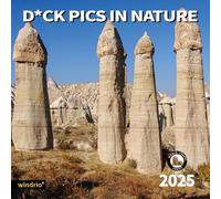 2025 Wall Calendar Funny Natures Dongs, January 2025 - December 2025, Funny Gag Gift for Adults, White Elephant Gift, 12 Months Organizer with D'ck Pics Nature Photos, 12" x 24" Opened