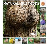 2025 Wall Calendar Funny Natures Dongs, January 2025 - December 2025, Funny Gag Gift for Adults, White Elephant Gift, 12 Months Organizer with D'ck Pics Nature Photos, 12" x 24" Opened