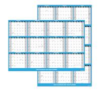 2025 Wall Calendar Large Size 24" x 36", Paper Folded 12 Month Annual Yearly Wall Planner, Reversible, Horizontal/Vertical