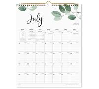 2025 Wall Calendar, Monthly Wall Calendar 2025-2026 Runs from January 2025 to June 2026, Perfect for Home Schooling Plan, Daily Blocks, Premium Wall Calendar for Organizing,15 x 12 Inches
