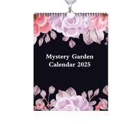 2025 Wall Calendar,Monthly Wall Calendar - Dark Garden Coil Calendar Decor,Spacious Size Monthly Planner Calendar for Work Area, Bedroom, SA