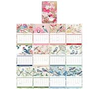 2025 Wall Calendar Twin-Coil Binding Calendar 12 Month from January 2025 to December for Home Decoration Nature Connection Planner