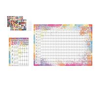 2025 Wall Planner - 2025 Wall Organizer, 2025 Calendar Poster | 2025 Wall Calendar Single Page Holiday Calendar Daily Scheduler for Home School
