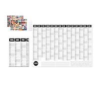 2025 Wall Planner - 2025 Wall Organizer, 2025 Calendar Poster | 2025 Wall Calendar Single Page Holiday Calendar Daily Scheduler for Home School