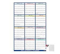 2025 Wall Planner Calendar 12 Month Dry Erase Calendar With Markers Monthly Planner Wall Calendar 2025 Calendar Planner For Wall Reusable Laminated Poster Task Organizer 2025 Yearly Wall Planner Set
