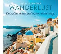 2025 Wanderlust - 12" x 12" Square Hanging Wall Planner Plastic Free