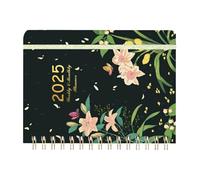 2025 Weekly Monthly Planner - Double Wire Bound to Do Notebook - Distance Learning and Work Planner, Agenda Organizer Weekly Monthly Planner for Home School