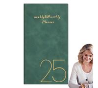 2025 Weekly Planner - Academic Diary 2024-2025 Week to View | Everyday Mid Year Diary 2024-2025 | Daily Planner with Monthly Calendar - Appointment Book Planner, Agenda 2025 for Daily Tasks