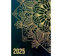 2025 Weekly Planner: Mandala Art Design | Medium Size - A5 (6"x8") | Horizontal Layout | Lined Pages | Compact Calendar | Agenda & Diary | Daily Organizer | January - December 2025