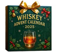 2025 Whiskey Advent Calendar, 24 Days of Christmas A dvent C alendar Boxes, A Daily Tasting Journey Through the World of Whiskey, With 24pcs 3d Premium Whiskey Pendants (1pcs)