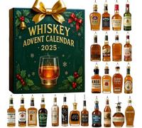 2025 Whiskey Advent Calendar, 24 days Unique Types without Repetition, Buffalo Trace 250th Anniversary Advent Calendar, Premium Whiskey Pendants for Holiday Countdown & Gifting (Style B)