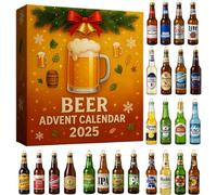 2025 Whiskey Advent Calendar - 24 Premium Whiskey Pendants for Holiday Countdown & Gifting, A Daily Tasting Journey Through theunlocking the world Flavors of Whiskey (Yellow)