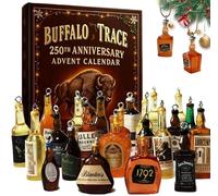 2025 Whiskey Advent Calendar, 24 Premium Whiskey Pendants for Holiday Countdown & Gifting,Christmas Ornament Countdown Calendar Blind Box