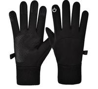 2025 Winter Cycling Gloves Men Windproof Waterproof Touchscreen Warm Black Size 1