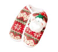 2025 Winter Dog Cardigan & Vest, Fashion Pet Coat for Chihuahua French Bulldog, Christmas Puppy Costume and Cat Jacket, Cozy Knitwear for Small Breeds(Red,S)