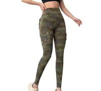 2025 Women's Camouflage Sports Leggings- High Waist Cargo Pants Slim Chic Casual Comfortable Tights Soft Elasticity Temperament Trousers for Yoga and Hiking
