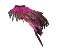 2025 Women's Gothic Style Feather Scarf Stage Catwalk Masquerade Carnival Costume Accessories Scarf Flowers Blue, Hot Pink, One Size