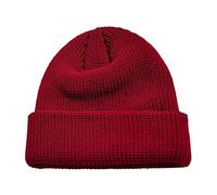 2025 Women's Hats Plain Chunky Hats Knitted Super Soft Stretchy Warm Winter Hat Cap With A, Wine Red, One Size