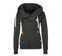 2025- Women's Long Sleeve Hooded Sweatshirt - Sports Jacket with Side Zip - Casual Comfortable Warm Slim Pullover Chic and Elegant Goblet for Autumn Winter Sportwear for Hiking