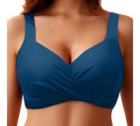 2025 Women's Underwired Bikini Tops Push Up Swim Top Bra Padded Swimsuit Top 2025 Swimsuit Tops Africa Tank Top Men, blue, L
