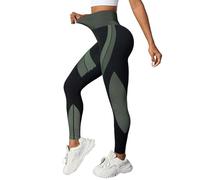 2025 Women's Yoga Pants High Waist Sports Leggings Flat Tummy Push Up Hip Casual Seamless Tights Chic Soft Slim Fit Stretch Pants for Jogging Fitness