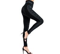 2025 Women's Yoga Pants Printed - Sports Leggings Large Size Casual Faux Denim High Waist Elastic Tights Chic Slim Fit Hips Comfortable Fit Vintage Pant