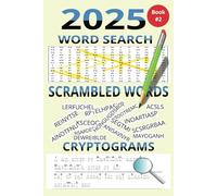 2025 Word Search Book #2 Scrambled Words Cryptograms