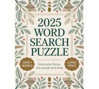 2025 Word Search Puzzle: Big Font Word Find Puzzles For Smart Teens & Seniors