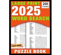 2025 Word Search Puzzle Book Large Print: 200 Themed Challenging & Anti Eye-Strain Word Find Puzzle for Adults & Seniors- Have Fun & Relax