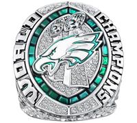 2025 World Championship Eagles Rings Football Champions Ring Fantasy Football Rings with Display Box Gifts for Fans Friends championship eagles rings (11#)