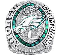 2025 World Championship Eagles Rings Football Champions Ring Fantasy Football Rings with Sports Fan Collectible with Display Box (9#)