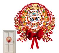 2025 Year of Snake Window Clings, Chinese Spring Festival Wall Decals, New Year Blessing Word Wall Sticker for 2025 Spring Festival