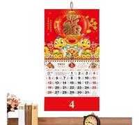 2025 Year of the Snake Calendar,New Year Calendar 2025 - Chinese New Year Decoration Snake Year Calendar | Snake Year Decor, Chinese Wall Calendar 2025 for the Year of the Snake