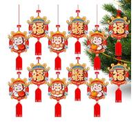 2025 Year of the Snake Ornament, Chinese Spring Festival Decorations, 12X Spring Festival Snake Pendant | Spring Party Decorations, Car Ornaments