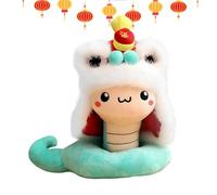 2025 Year of the Snake Plush Toy - Good Luck Cartoon Soft Plush Snake | Lucky Chinese Plush Doll, Souvenir 'Year of the Chinese Snake, Comfortable Decor pe