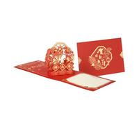2025 Year Of The Snake Popup Card With Envelope Greeting Card For Chinese New Year Celebration Party Supplies Lunar New Greeting