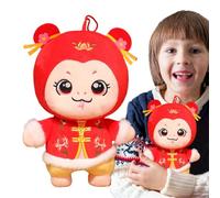 2025 Year of the Snake Soft Toy - 2025 - Soft Plush Cartoon Good Luck 2025 - Charm Plush Toy Souvenir of the Year of the Chinese Snake, Comfortable for