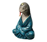 2025 Year of the Snake Statue, Moon New Year Snake Figurines - Resin Snake Ornaments, Meditation Statue, Chinese Snake Figures, 2025 Year of Snake Sculpture, Zen Decoration for