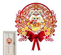 2025 Year of the Snake Wall Blessing Stickers - Chinese New Year Door and Window Stickers | Spring Festival Glass Window Stickers for Home, Moon New Year Snake Decorations for Home and Party