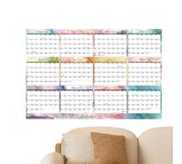 2025 Yearly Wall Calendar, 12 Month Wall Calendar, Double Sided Large Wall Planner, Calendar Planner In Reusable No Date, Homework Organizer Pending