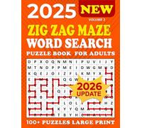 2025 Zig Zag Maze Word Search Large Print: 100+ Puzzles Large for Adults, Zig Zag Maze Word Search Puzzle Book, Unique and Challenging Word Search ... 2 | (2026 Zig Zag Maze Word Search Large)